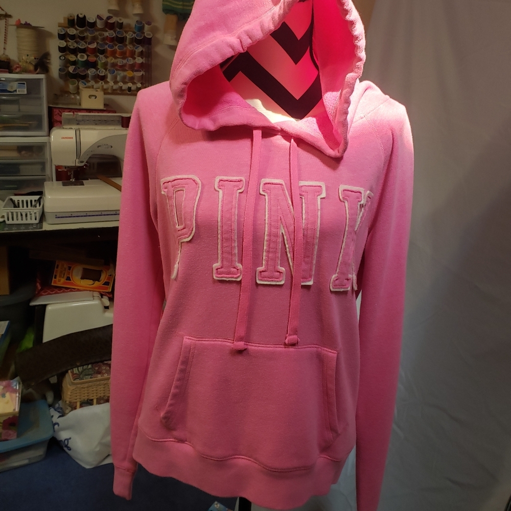 Pink Victoria Secret Hoodie sweatshirt med